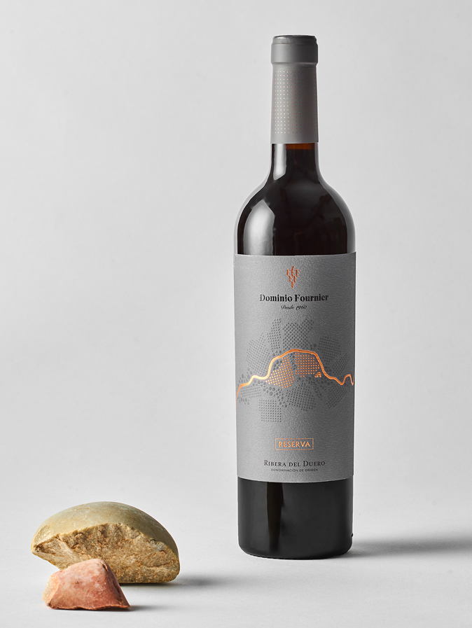 Botella de vino Dominio Fournier Reserva 2014